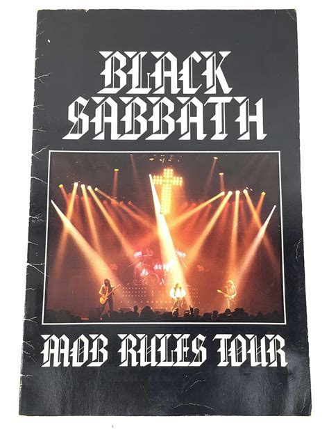 black sabbath mob rules tour